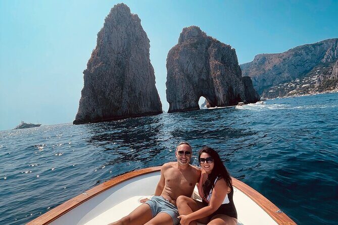 7 Hours Private Boat Experience on Capri from Positano - Marina Piccola Swims and Faraglioni Views From the South