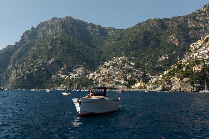 Capri and Amalfi Coast tour departing from Positano - Positano Seen from the Sea: Pastel Houses and the First Wow