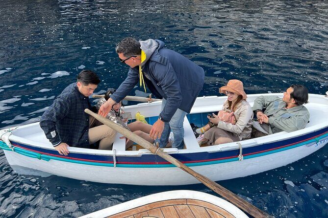 Capri Boat Tour and Blue Grotto Visit - The middle of the day: Cala del Rio and the “designers’ bay” vibe