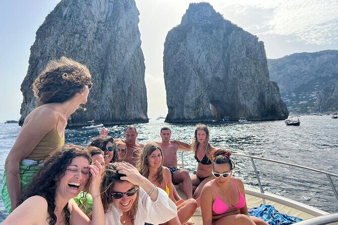 Capri Premium Private Boat Tour + City Visit - Grotta dei Santi and the color effect of cave walls
