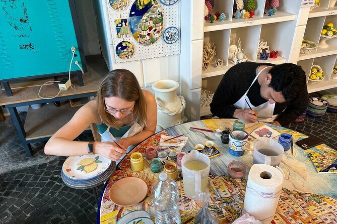 Ceramic Class in Positano 2 hours workshop - What You Leave With: Limoncello, a Souvenir Photo, and Later Shipment