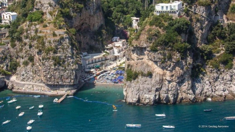 From Positano: Amalfi Coast and Emerald Grotto Group Cruise - Positano From the Water: Triton and African Grotto Areas