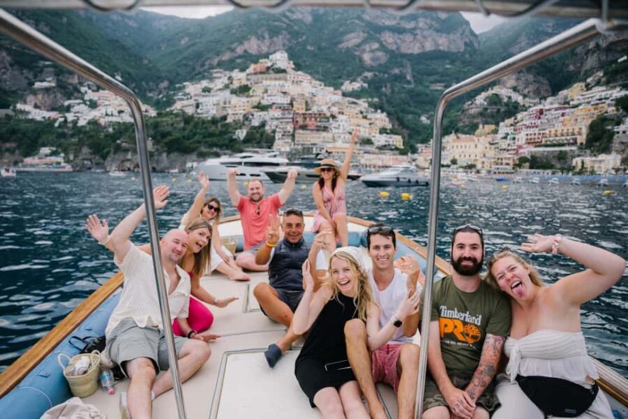 From Positano: Amalfi Coast Sunset Cruise - Group Tour - Snacks and prosecco on board: good extras, not a full meal