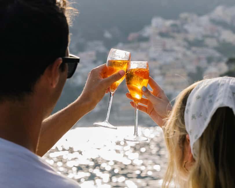 From Positano: Amalfi Coast Sunset Cruise - Group Tour - Getting on the water: Positano Boats on Spiaggia Grande