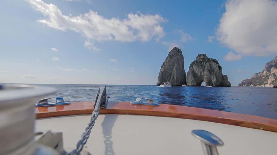 From Positano: Day trip to Capri - Group Tour by boat - Onboard Comfort: Restroom, Drinks, and Little Extras That Matter
