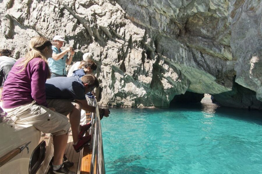 From Positano, Praiano, or Amalfi: Capri Full-Day Boat Tour - Aperitif on the return: Prosecco, limoncello, and the coast at golden hour