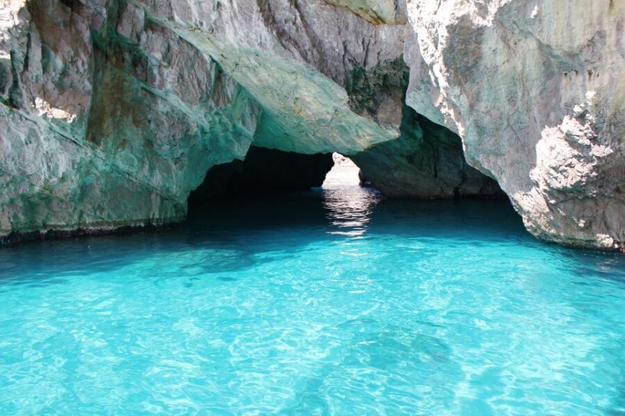From Positano: Sorrento Coast & Capri Full-Day Trip by Boat - Sea caves and rock formations: Marvelous, White, and Green Grotto