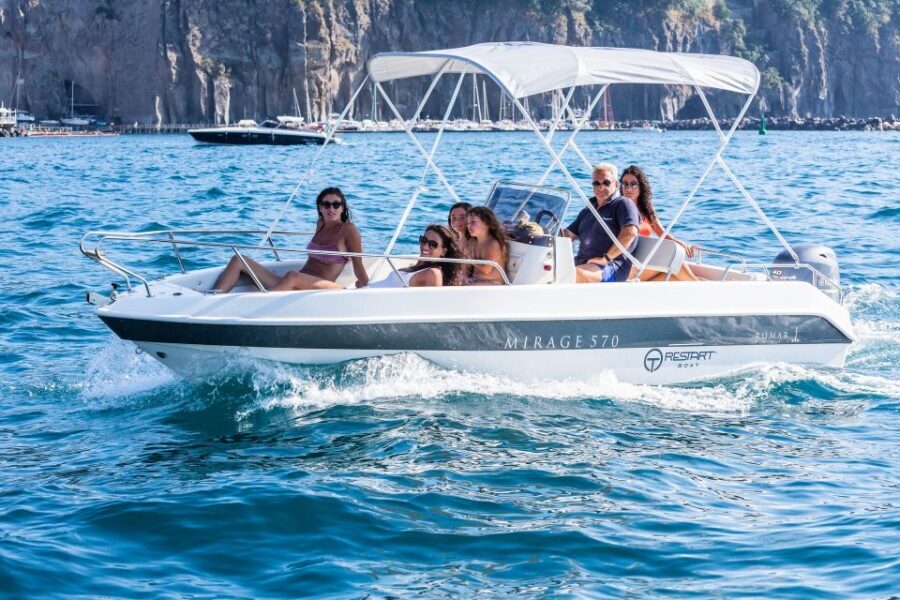 Positano: Boat Tour of Capri with Drinks and Snacks - Snorkeling stop versus seaside café: how to pick your water time