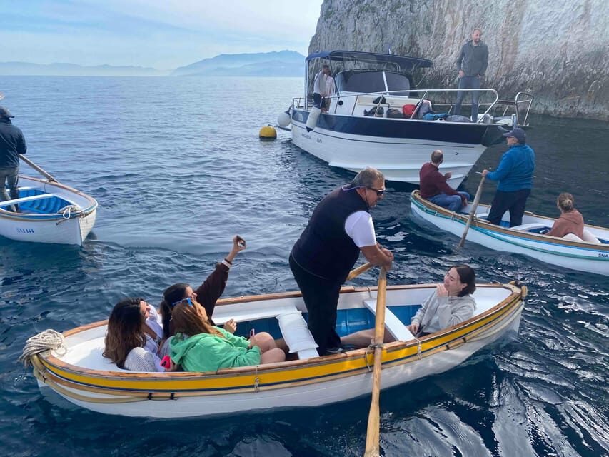 Positano: Capri and Blue Grotto Shared Boat Tour with Drinks - Pickup and drop-off in Positano: the “crowded roads” reality