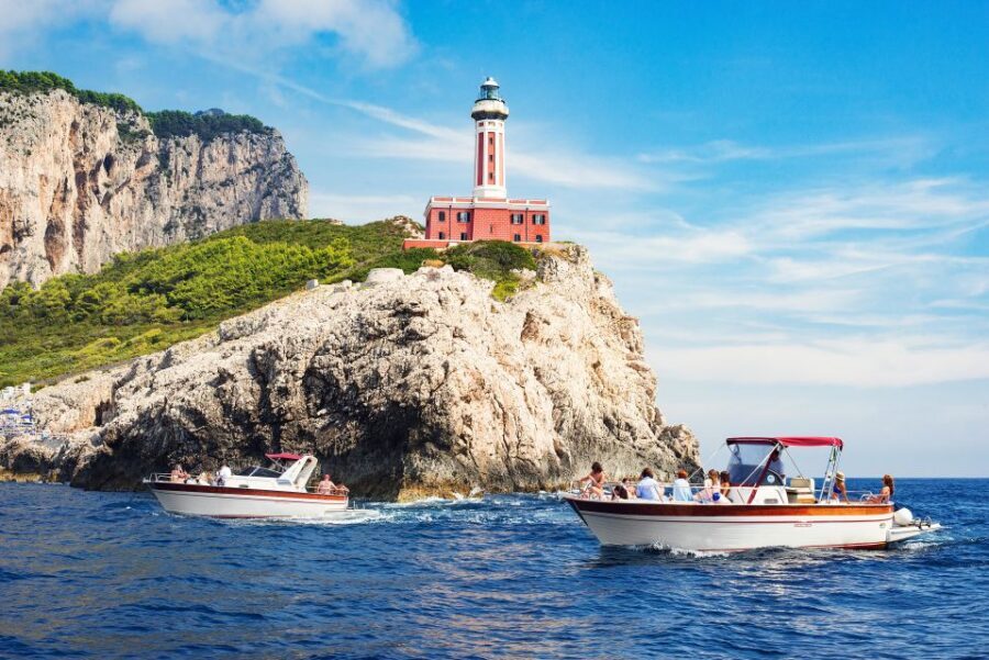 Positano: Small-Group Boat Excursion to Capri Island - Marciano Bay Waterfall Stop: Quick Photos, Then Back to the Water