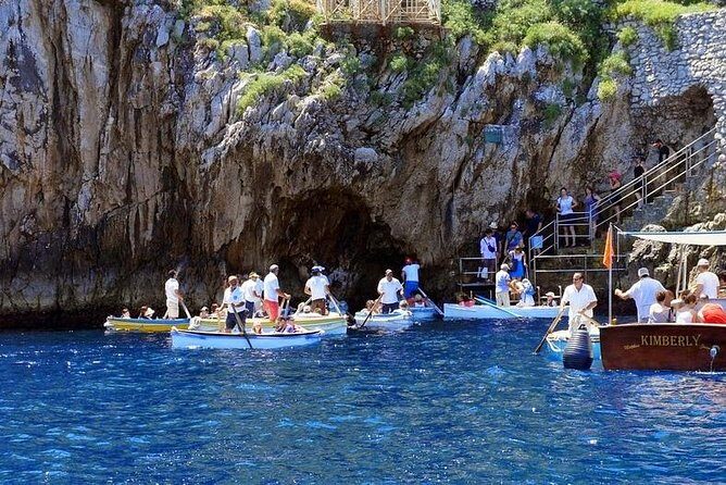 PRIVATE CAPRI ISLAND & BLUE GROTTO Full Day boat tour. - White Grotta, Natural Arch, I Faraglioni, and Grotta Verde: quick stops with real visual payoff