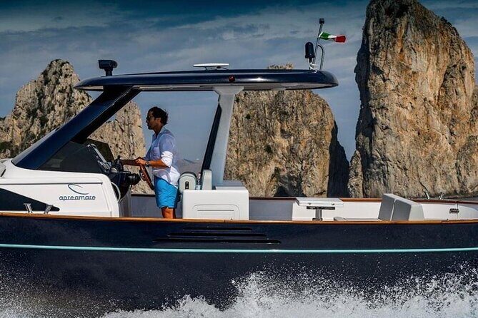 Private Full-day Luxury Boat Tour to Capri from Amalfi Coast - I Faraglioni: the short stop that makes the coastline feel close