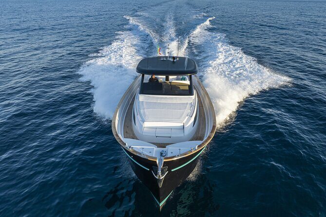 Private Ischia Boat Tour from Positano: Full Day Trip - San Montano Bay: your first Ischia pause for swimming and photos