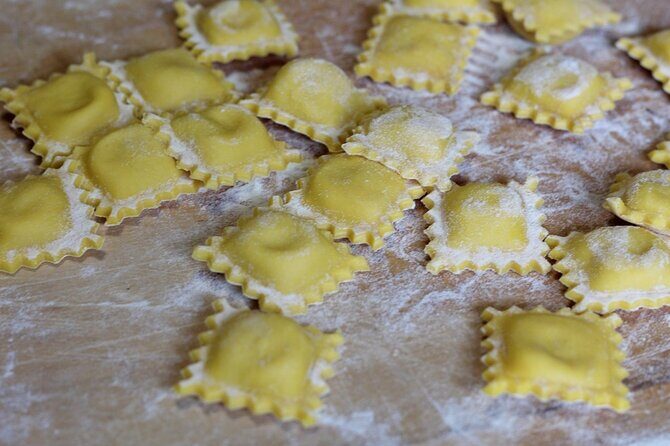 Ravioli & Tagliatelle Cooking Class at a Local's Home in Positano - The Aperitif Table: Prosecco, Cheese, Olives, and Good Start Energy