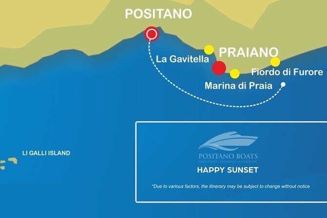 Small Group Tour in Positano by Boat at Sunset with Prosecco - Fiordo di Furore: the 30-minute stop that makes the trip feel worth it