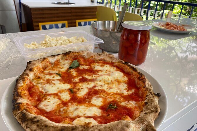 Sorrento Pizza School Activity in Italy - What you actually eat: olive oil, mozzarella, salami, and limoncello
