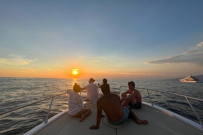 Sunset cruise on Amalfi Coast - How the two cove stops are timed (Sorrento coast + Amalfi coast)
